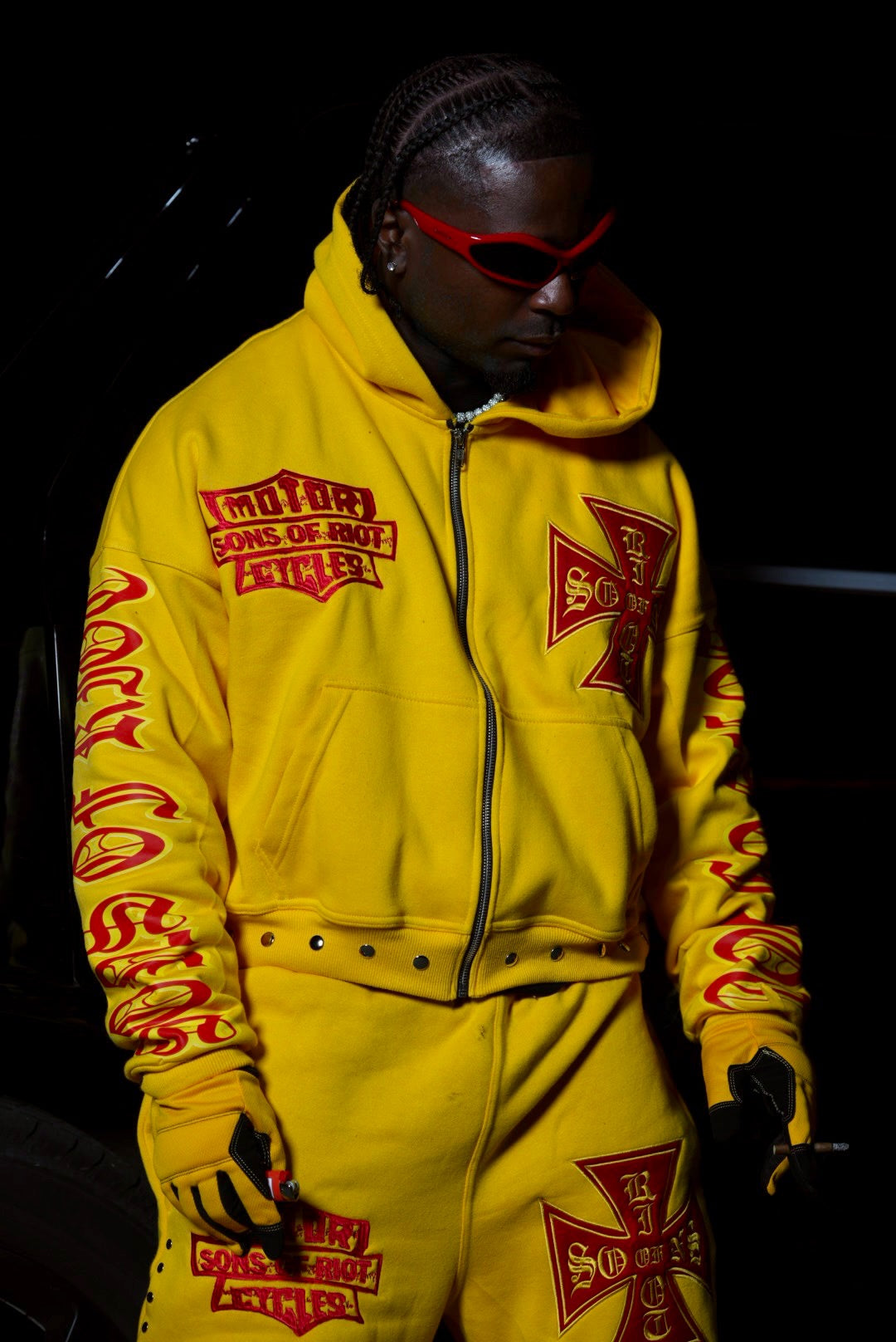 "DHL" Heavyweight Zip Jacket Sweatsuit