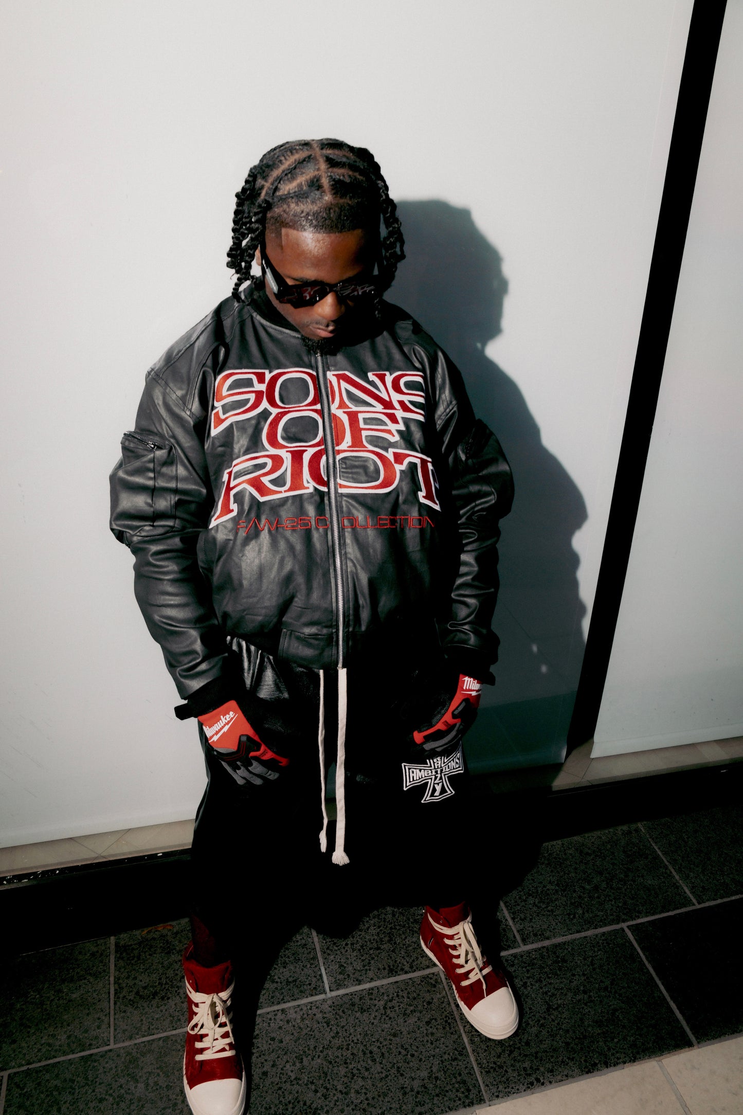 "CHROMATIC" Waxxed Denim Bomber