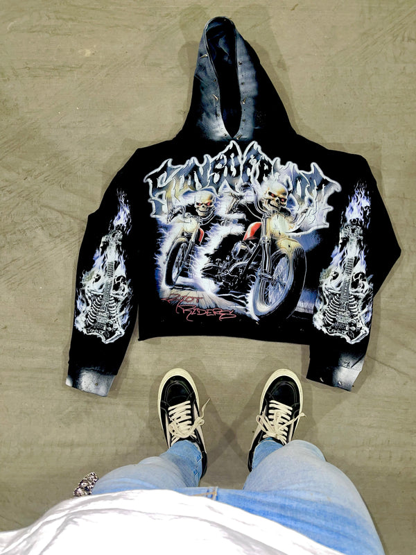 “Sons of Metal” Chrome Oversized Hoodie