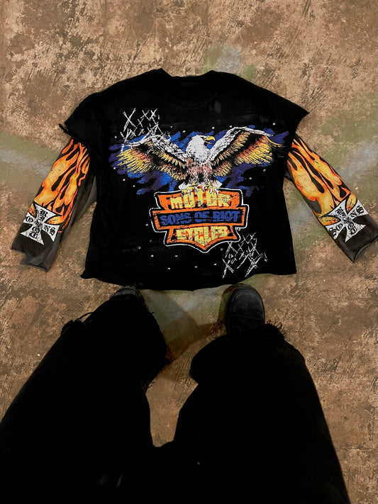 “FLYMERICA” Double Layer Tee