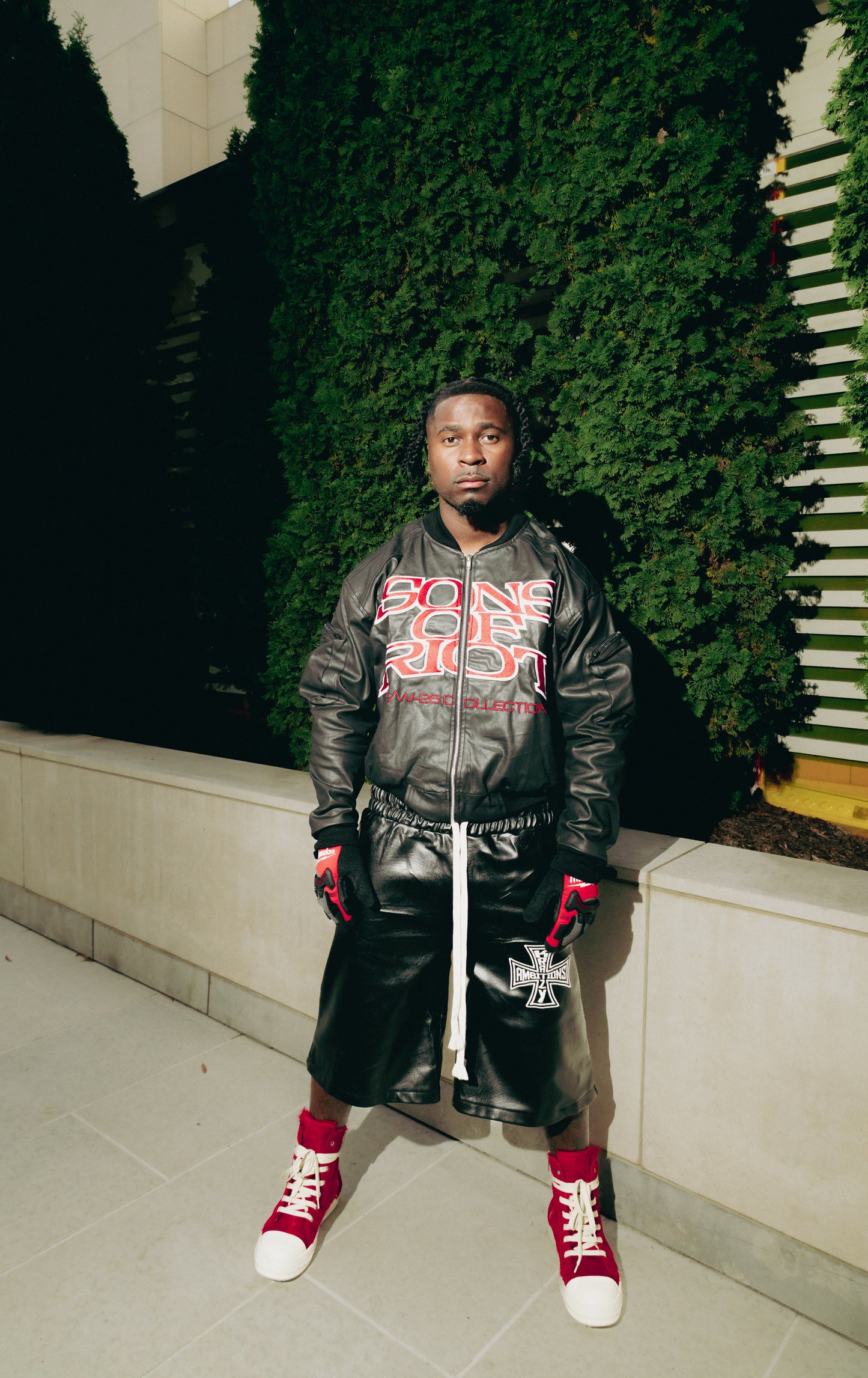 "CHROMATIC" Waxxed Denim Bomber