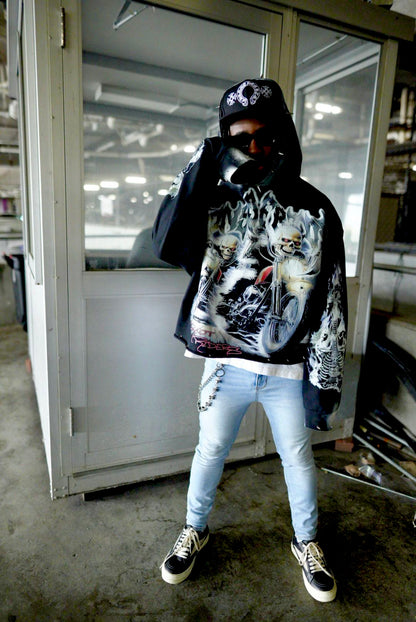 “Sons of Metal” Chrome Oversized Hoodie