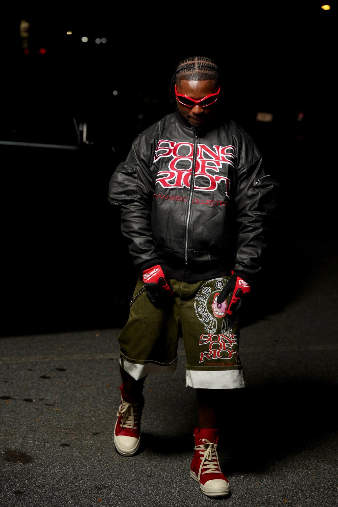 "CHROMATIC" Waxxed Denim Bomber