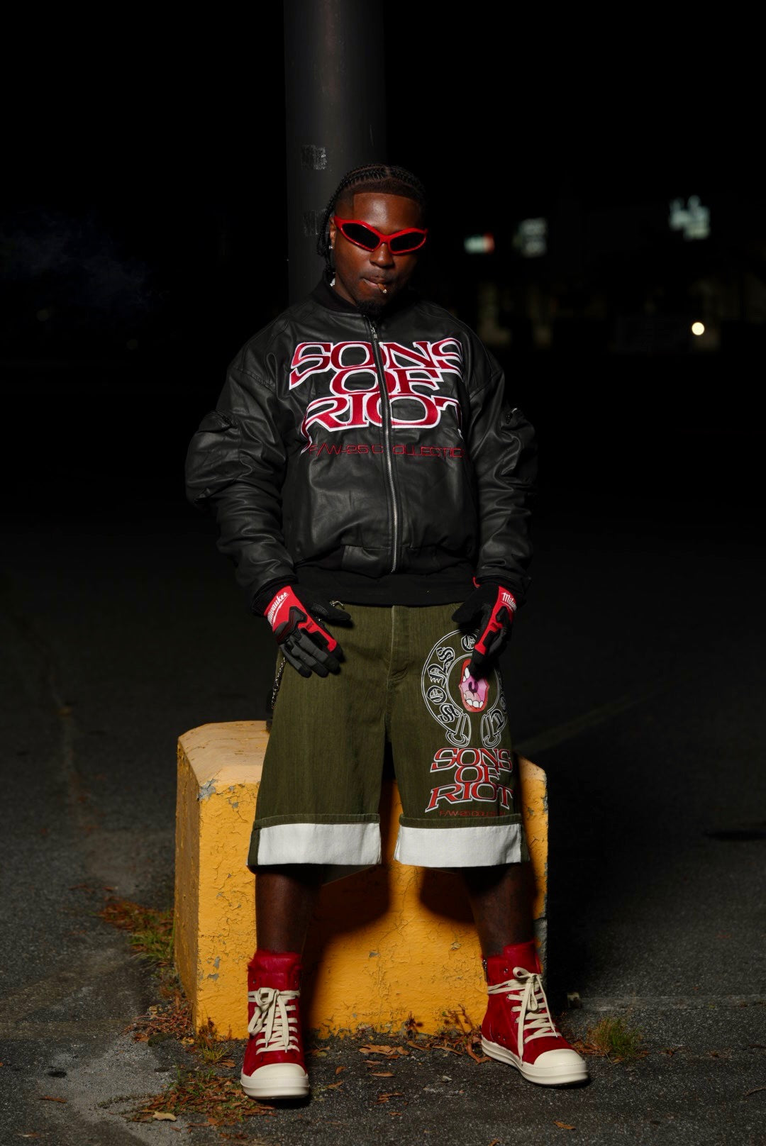 "CHROMATIC" Waxxed Denim Bomber