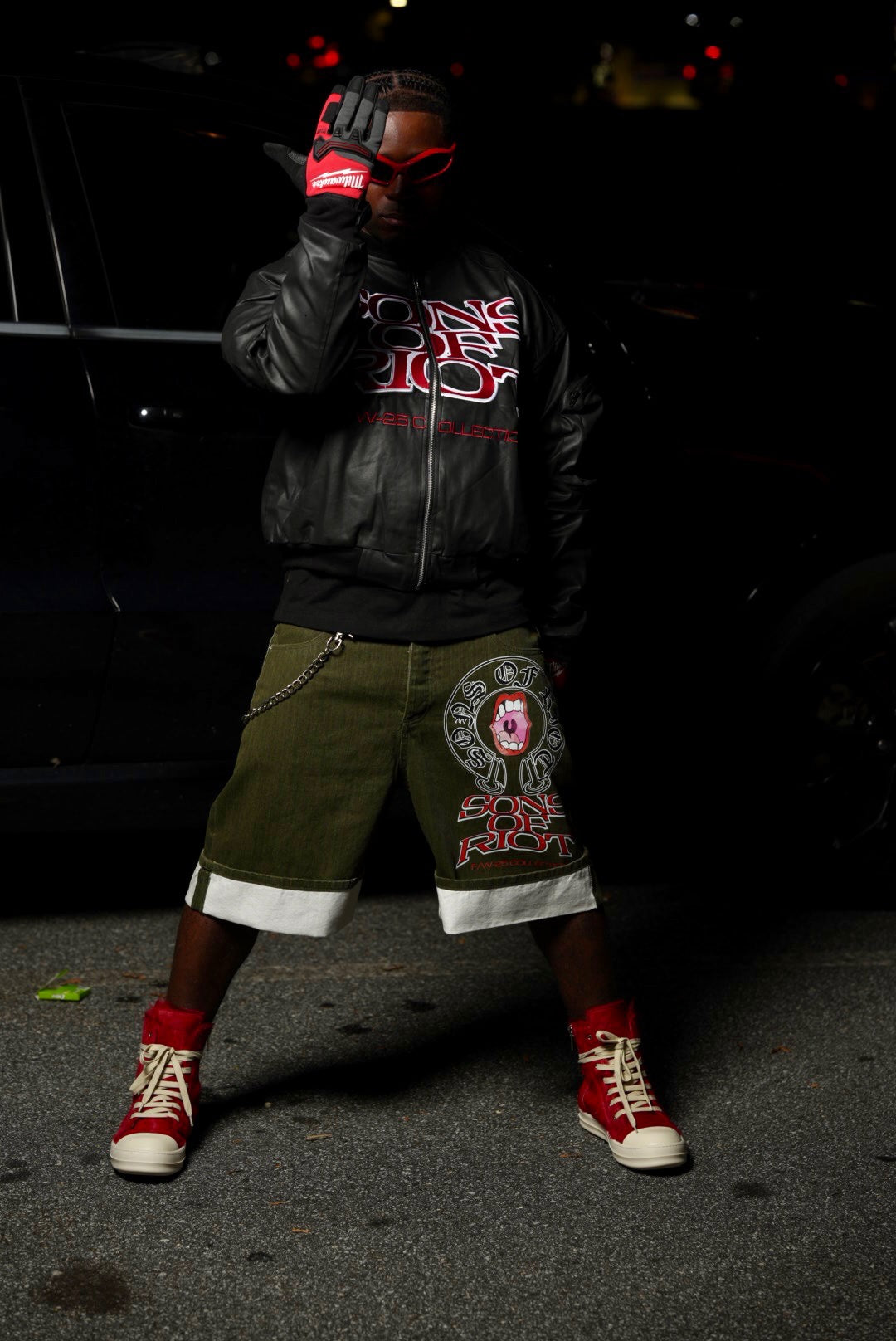 "CHROMATIC" Waxxed Denim Bomber