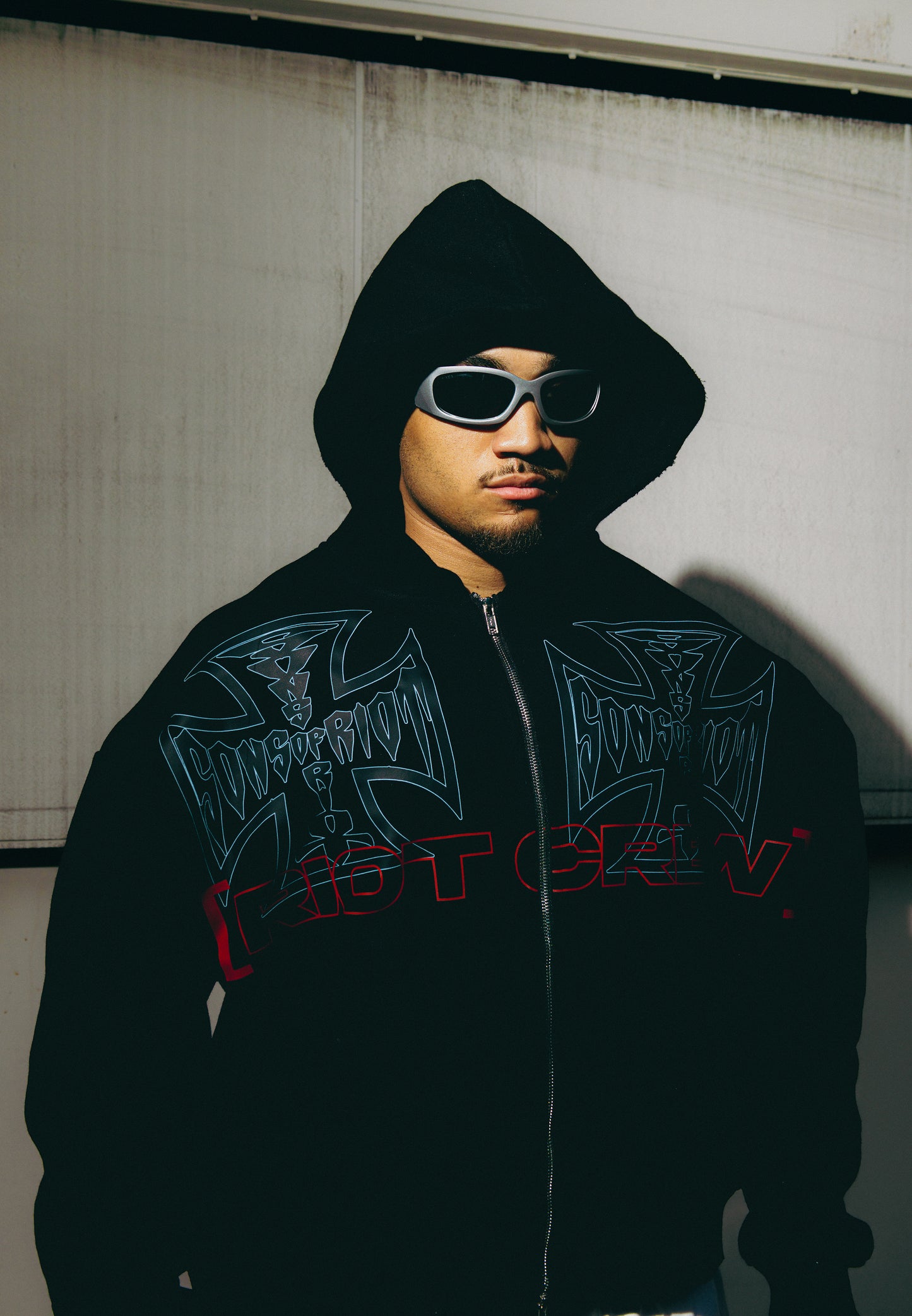 “Riot Crew” Heavyweight Zip Hoodie