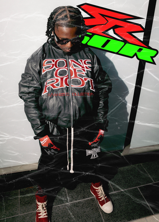 "CHROMATIC" Waxxed Denim Bomber