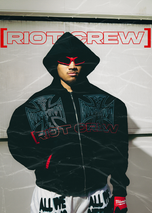 “Riot Crew” Heavyweight Zip Hoodie