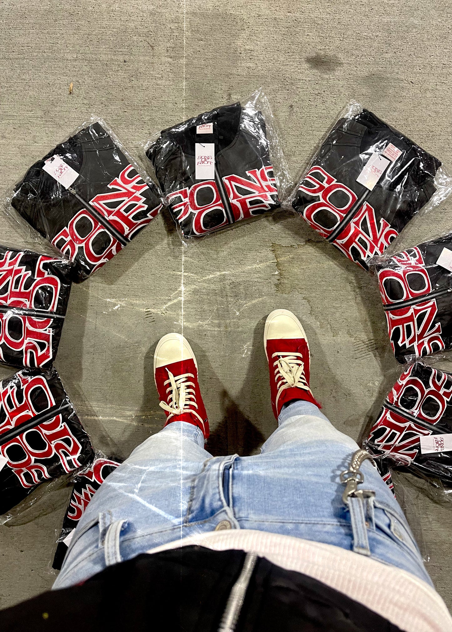 "CHROMATIC" Waxxed Denim Bomber